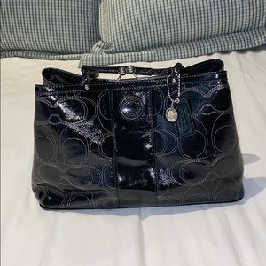 Coach Patent Leather Shoulder Bag